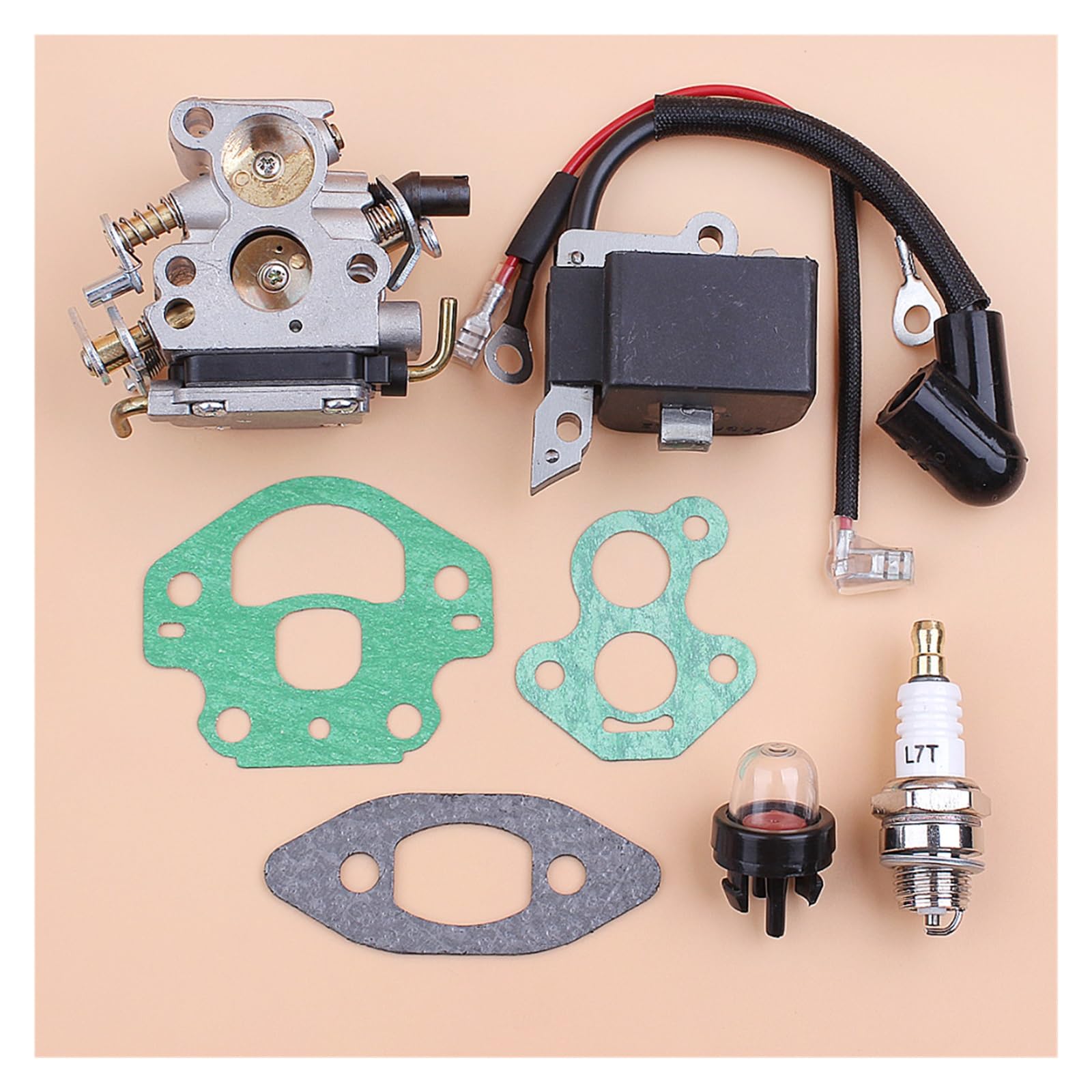 1 Juego de módulo de bobina de encendido de carburador, Kit magnético apto for H 240 236 235, piezas de motosierra for Zama C1T-W33 Carb