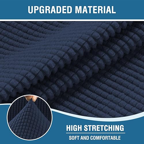 Miniatura 3 de H.VERSAILTEX Funda elástica para sillón reclinable, funda para silla reclinable de elevación eléctrica, ajustable estándar, grande, con bolsillo