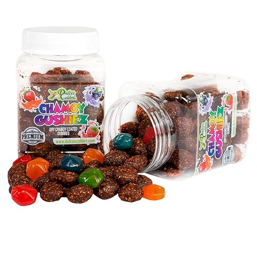 Dulces Colibri - Gomitas de gamuza prémium Gomitas recubiertas de gamuza seca Sin desorden Hecho a mano Sabor duradero Tarro de 10 onzas