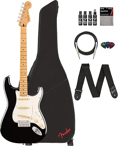 Miniatura 44 de Fender Player II Stratocaster - Paquete Rojo Coral con Funda, Correa, Cable, Paquete de 3 Púas y Kit de Limpieza de Guitarra CORAL ROJO,Cereza (Aged