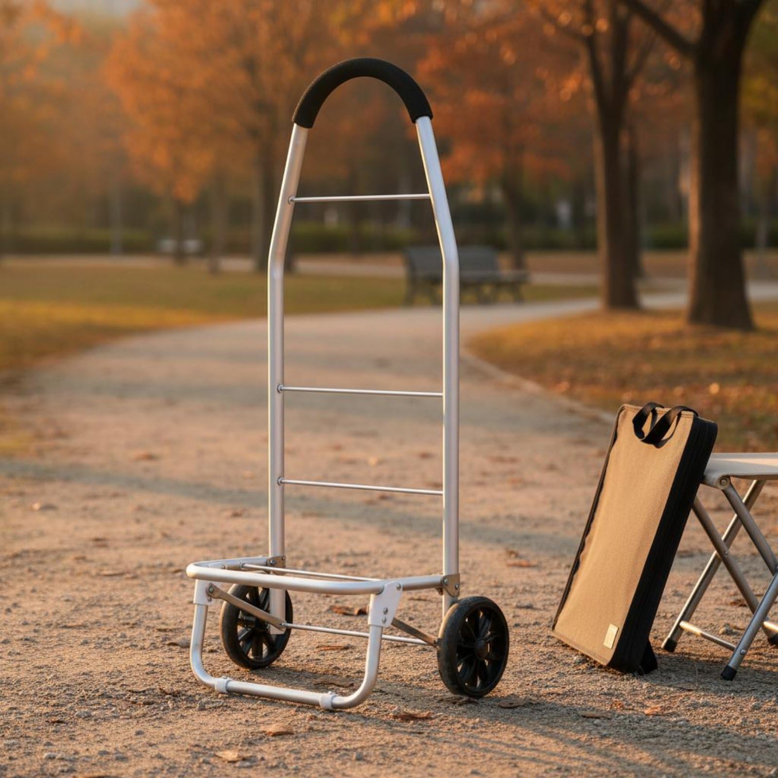 MagiDeal Carrello Artistico in Alluminio Pieghevole Sedia con Ruote Carrello da Pittura Sedia da Disegno in Lega con Supporto Stabile per Pausa Adatto per