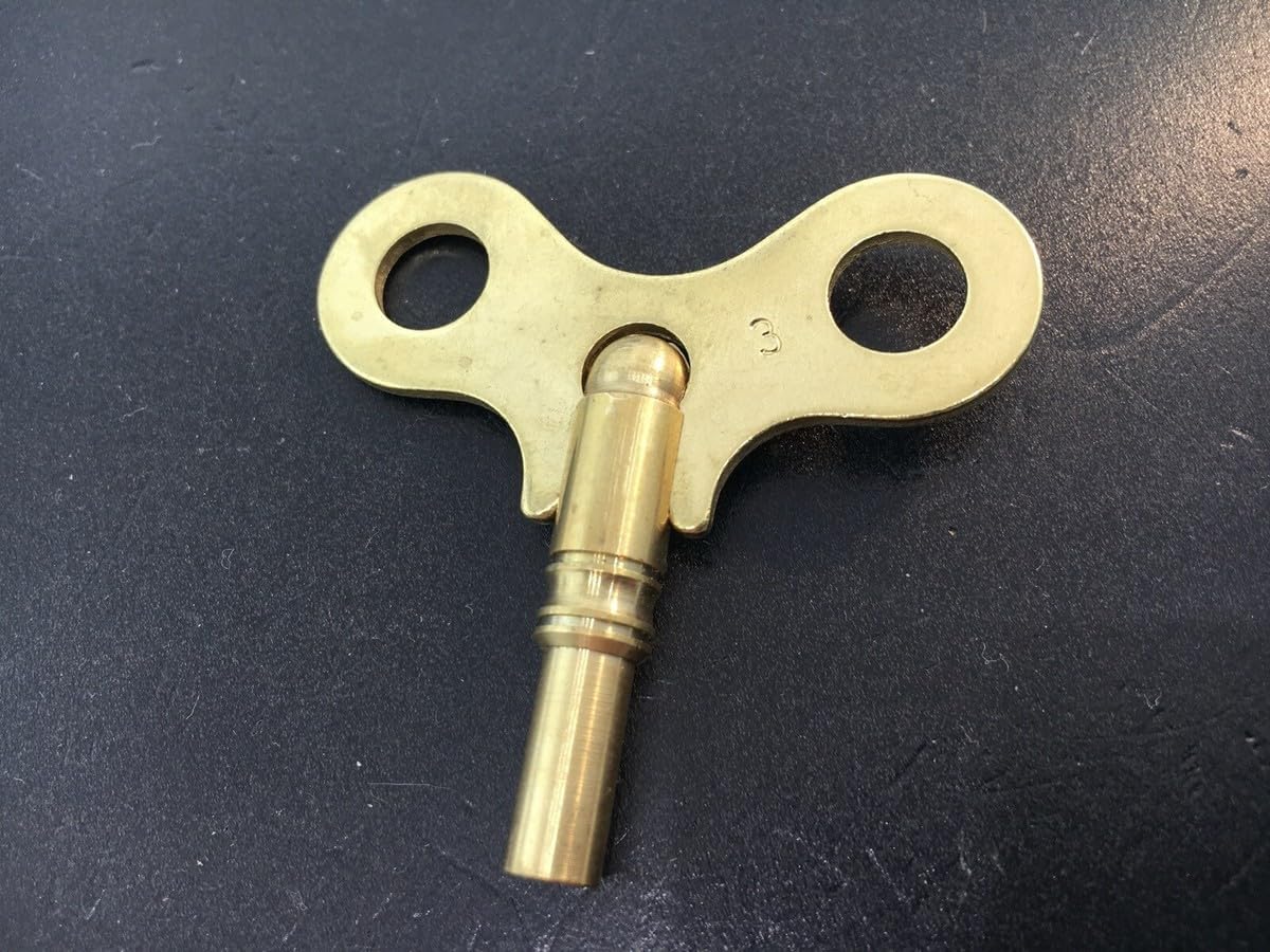Replacement Part for Brass Clock Key. N3 or 3 mm. or .118 inches DIY Clock Assembly Kit – Build Repair with Durable Parts and Precision Tools