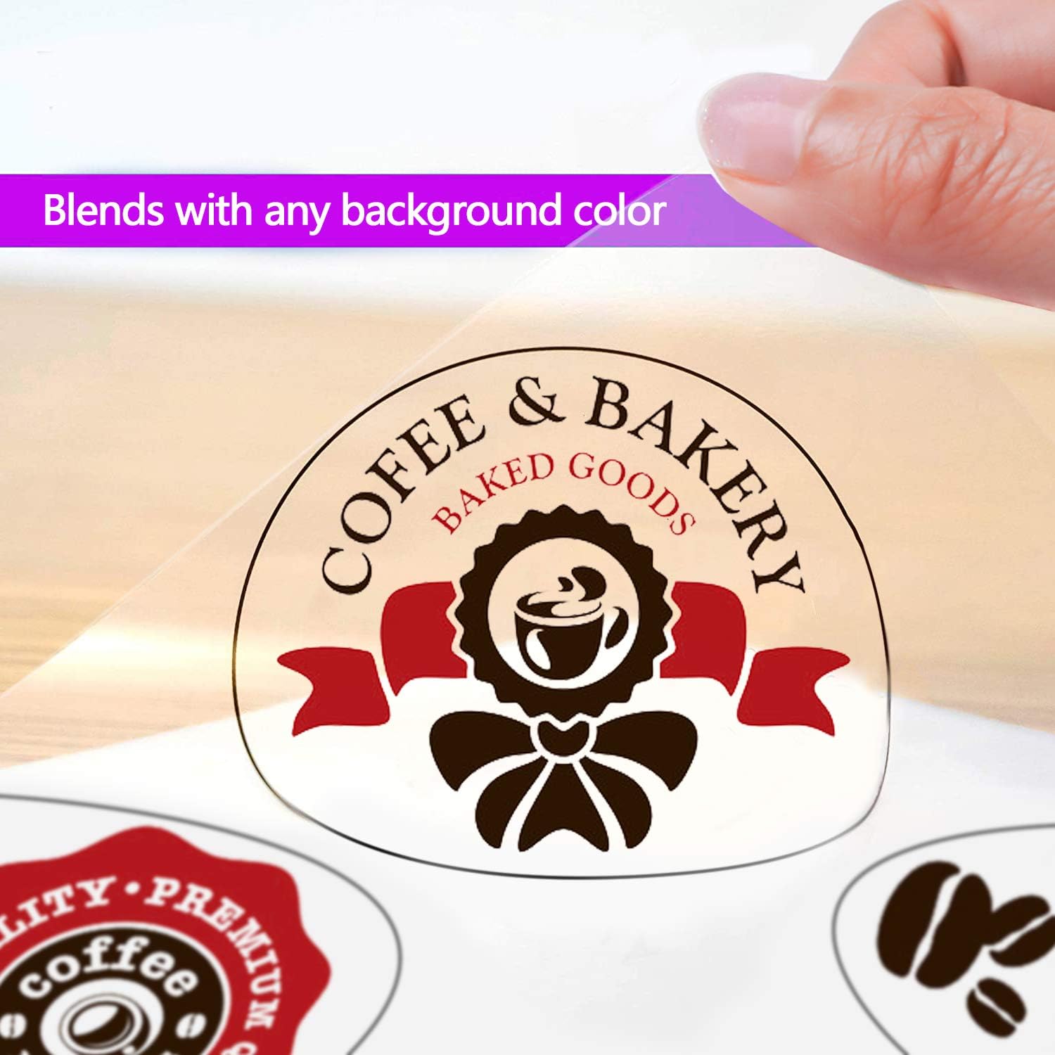 Printable Transparent Sticker Paper 8.5" X 11"- Blank Custom Label Sticker Sheets- 17 Clear Sticker Paper for Inkjet Printers