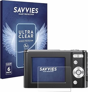 savvies 6 Pack Screen Protector Compatible with Nicamery DC311L Protection Film Clear