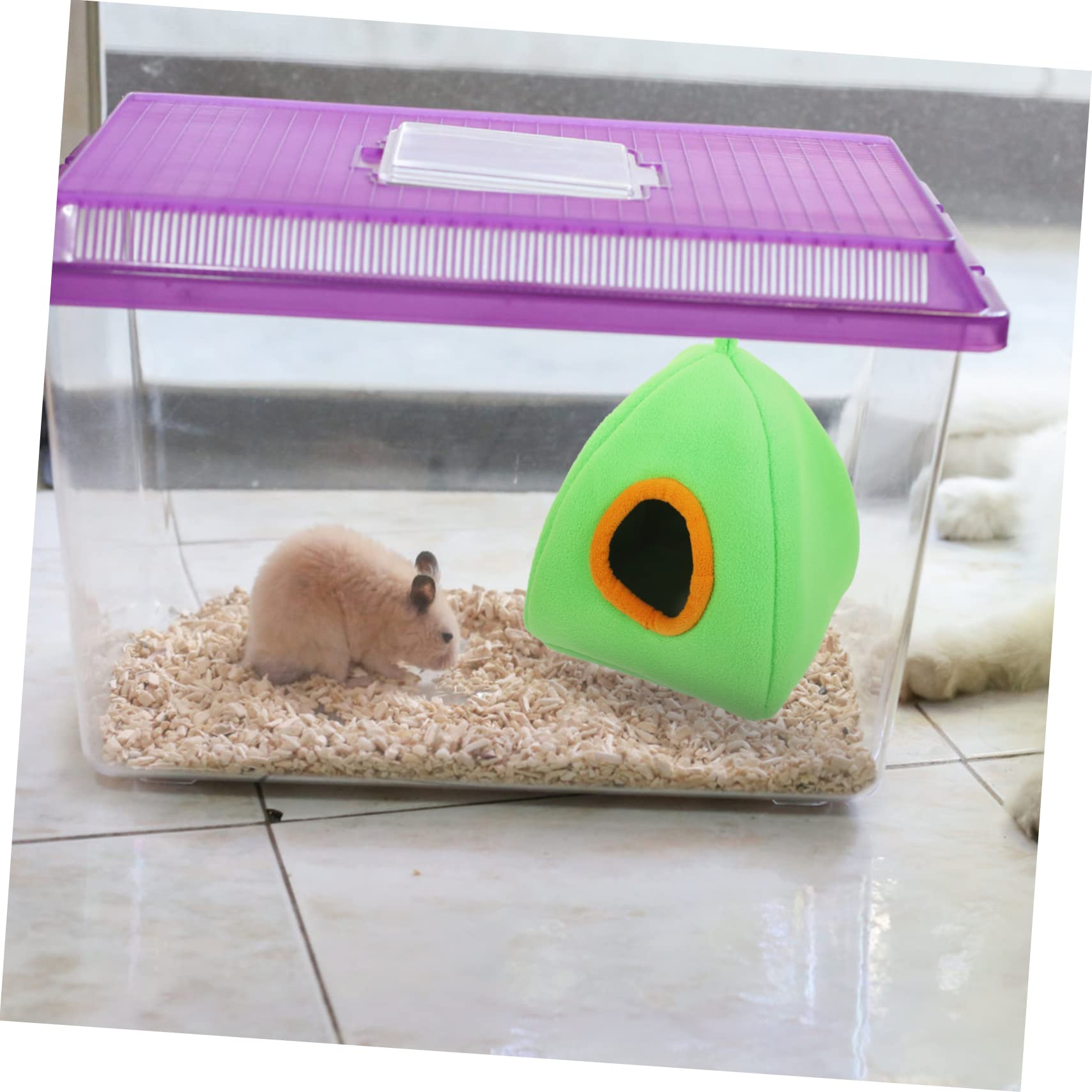 Beaupretty 5 Uds Nido De Hámster Hogar De Hámster De Peluche Pequeña Casa De Hámster Casa De Hámster Cálida Casa De Hámster Colgante Tienda De Juguete Hamaca De Felpa Escondite De Hámster