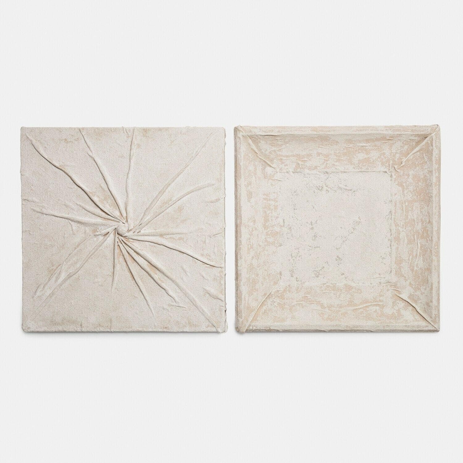 Tableaux en lin 3D d'art abstrait Loberon Whittfield de qualité premium lot de 2