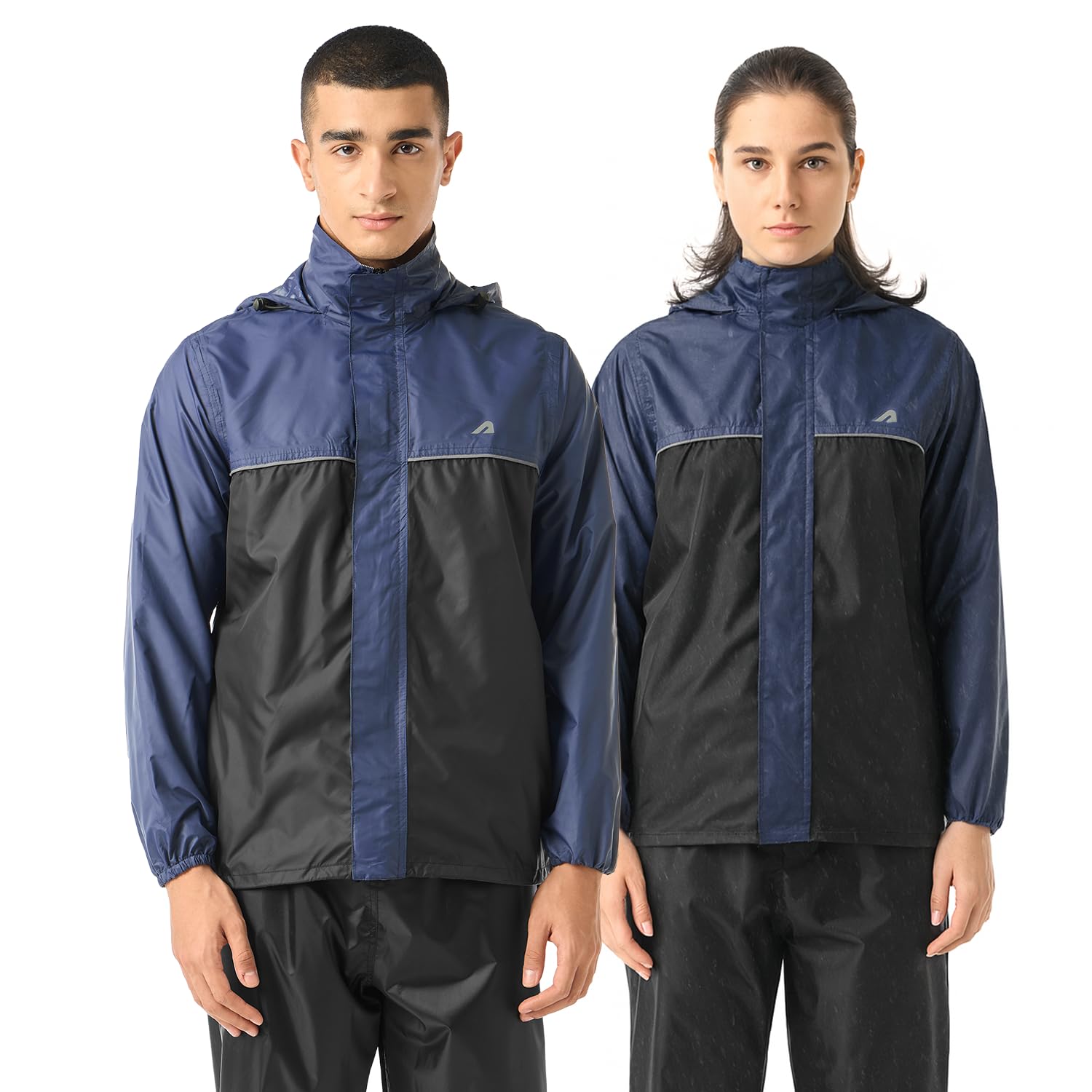 All-Weather Raincoat for Men Waterproof Stylish,Breathable & Waterproof Gear for Heavy Rains,Hiking,Trekking & Everyday Use Hood Rain Jacket for Women with Utility Pockets & Reflective Trim