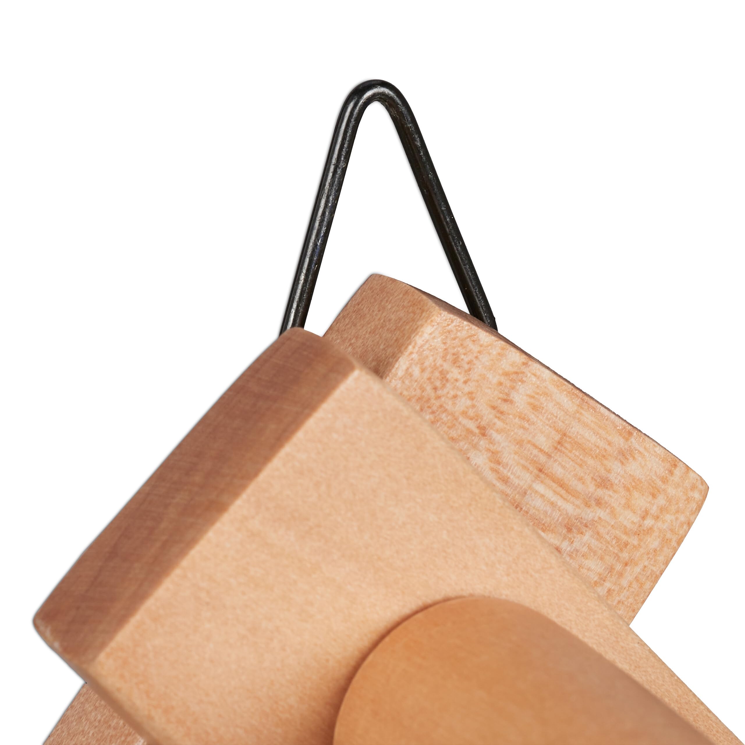 Relaxdays Attaccapanni da Parete, Appendiabiti Allungabile con 10 Ganci, Guardaroba Appendino Ingresso, Legno, Naturale