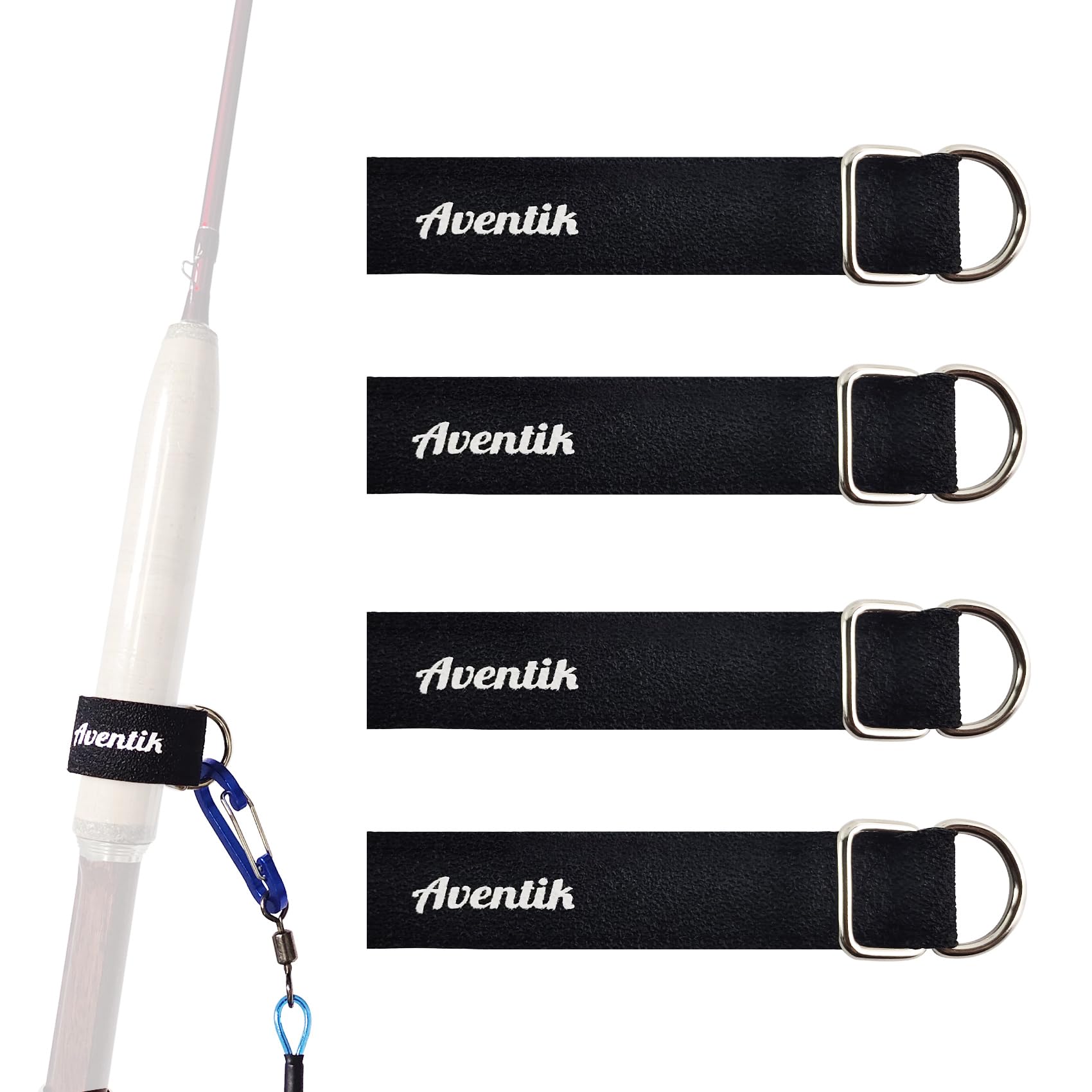 Aventik Fishing Rod Tie Belts Pole Straps Fit for Fishing Rod Leash Fishing Pole Tether Leash Fishing Pole Tether Fishing Rod Straps