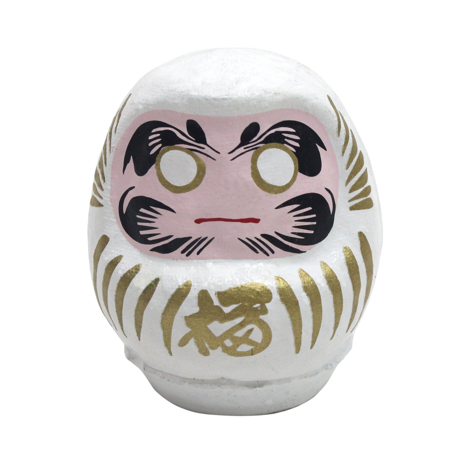Japanese Lucky Lucky Dharma White (total length 2.3 inches (5.8 cm) : Home & Kitchen