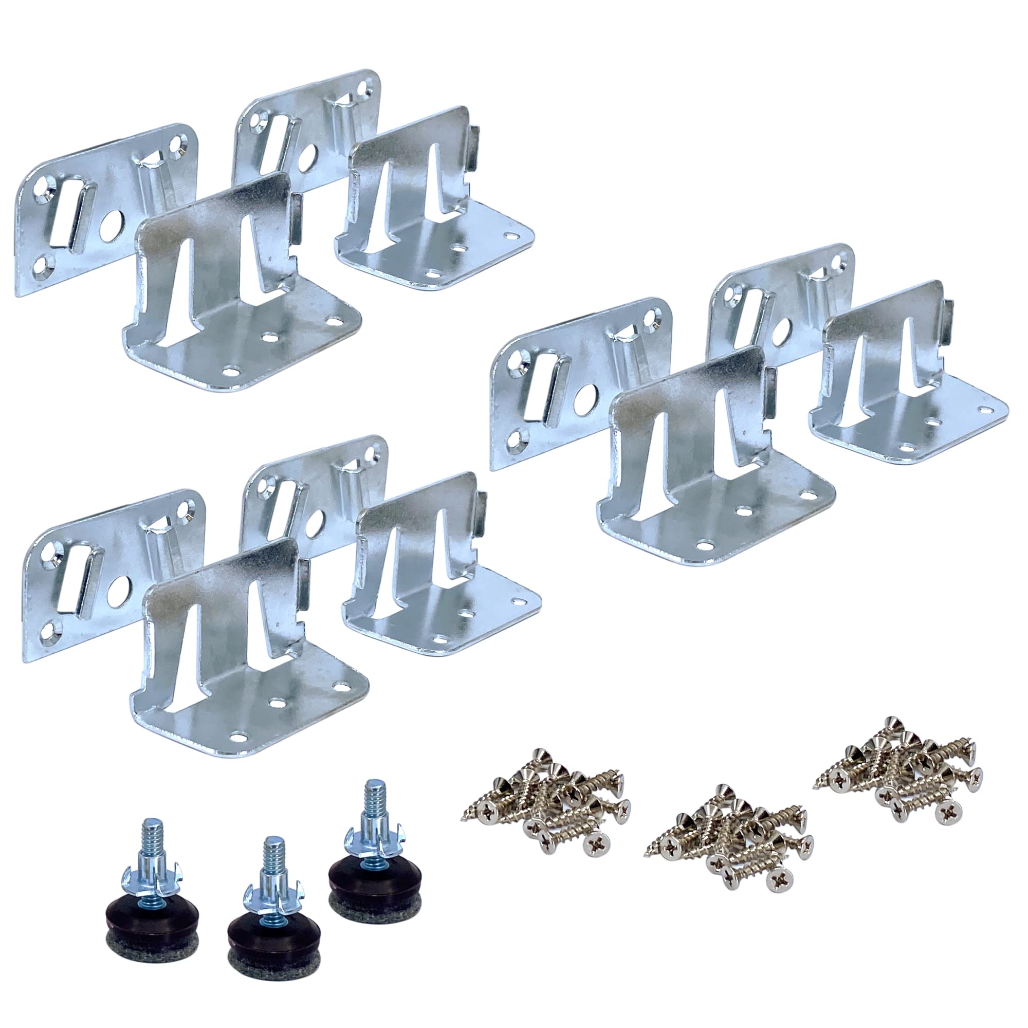 Buy Bed Slat Hardware Brackets for Box Spring Support Heavy Duty 6