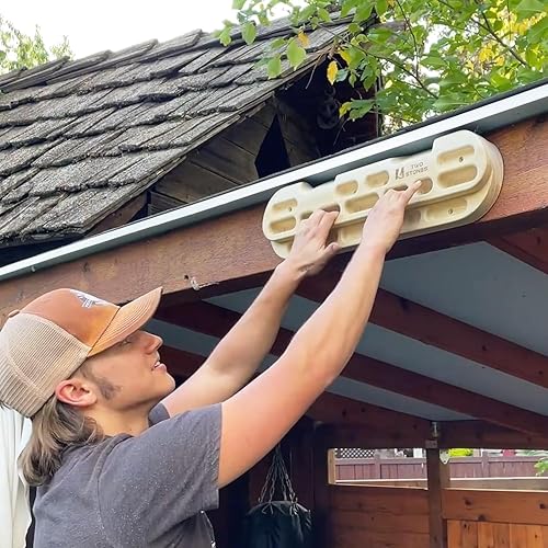 Miniatura 6 de Dos piedras para escalada en roca con diapasón para puerta de entrenamiento como tabla de escalada en roca, barra de dominadas, tabla de escalada en
