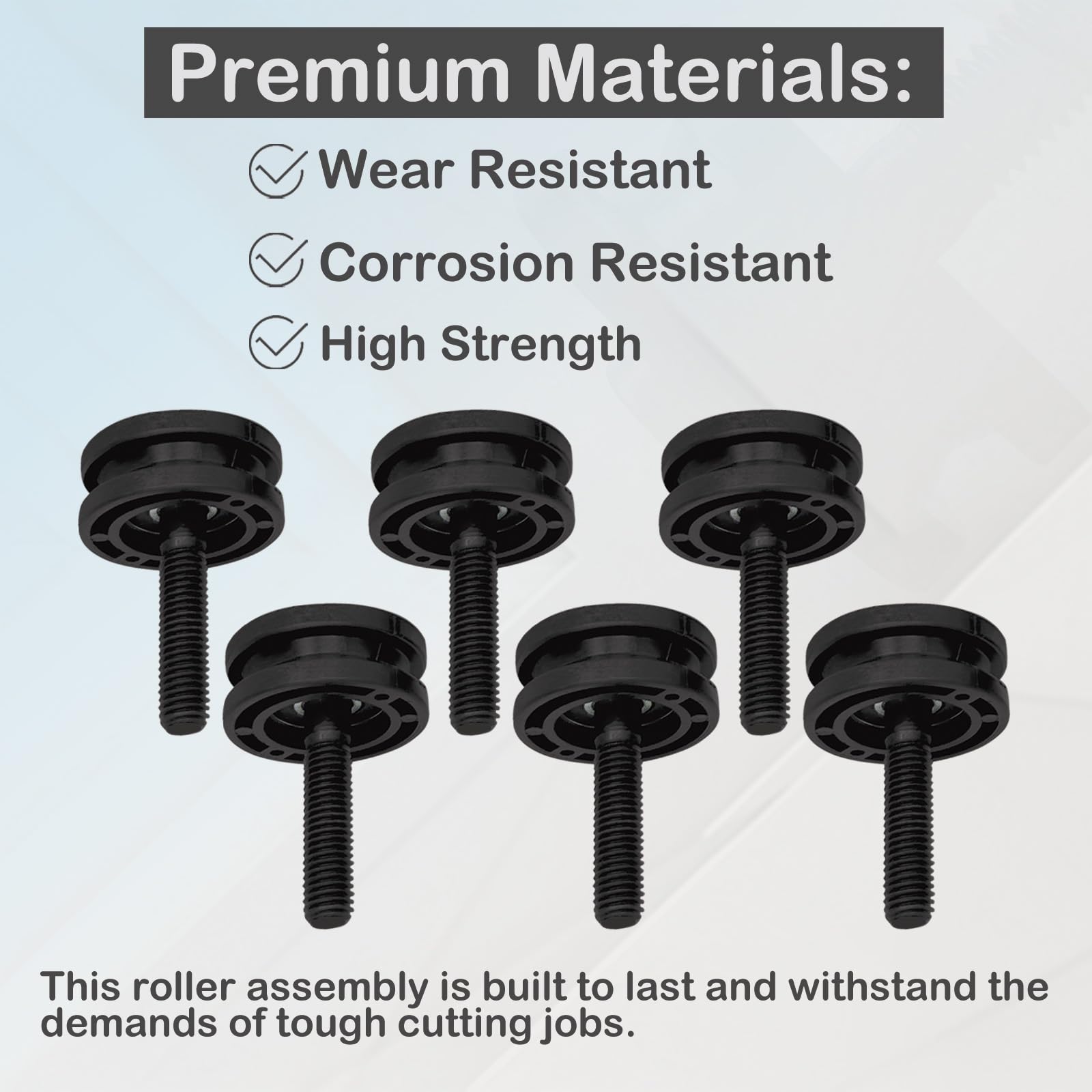 Paquete de 6 rodillos de mesa de sierra de azulejos de repuesto 089041054704 524820001 305784005 306784001 305784001 para Ridgid R4030 R4030S R4031 R4031S R4031S R40331S 11