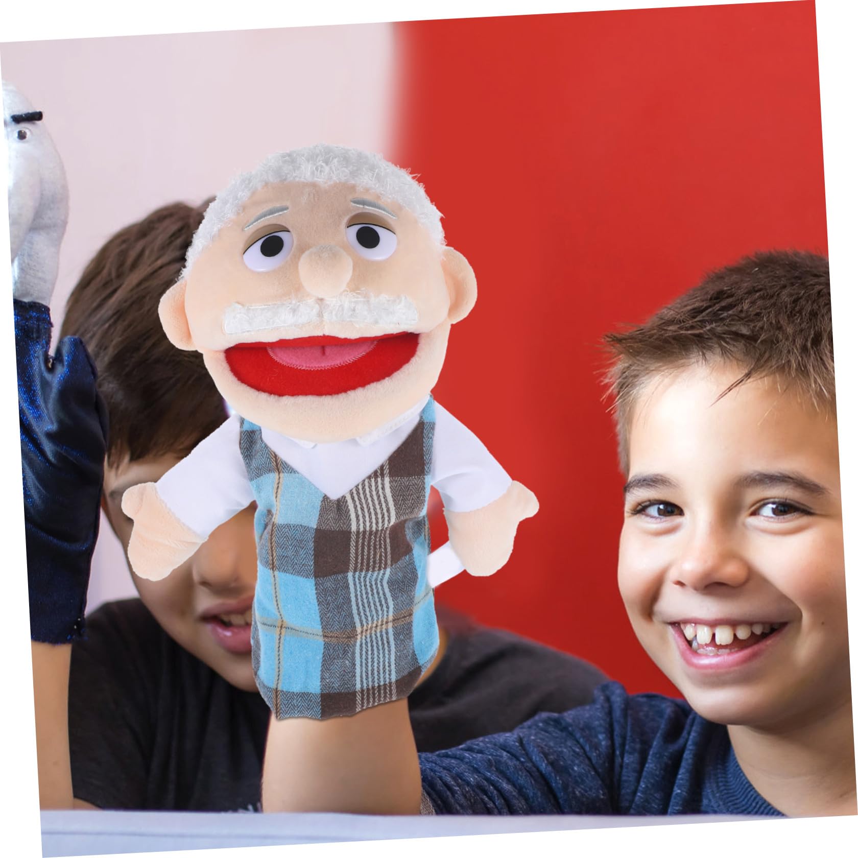 2piezas Marionetas De Mano Realistas para Contar Historias Unidades De Peluche Lavables para Familiar Interacción Niño Niña