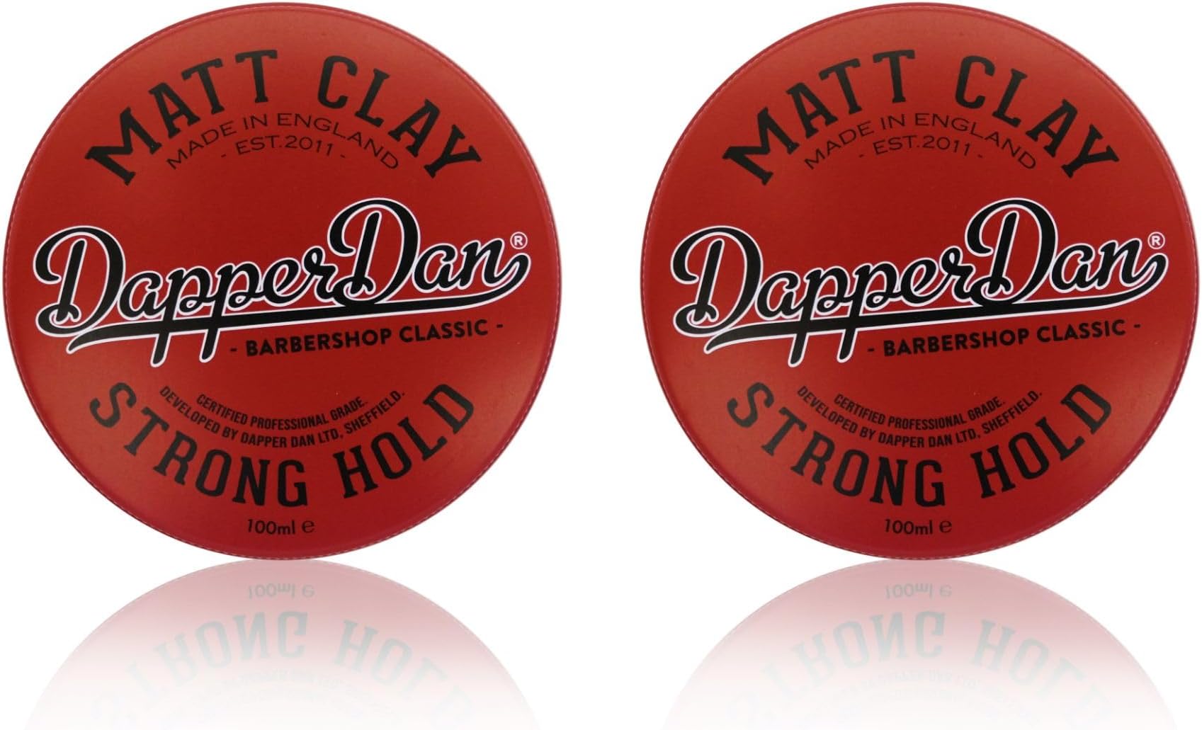 Matt Clay, Strong Hold Matt Finish, Soft Clay, Easy Application, Mens Hair Styling Product, 2 x 3.38 fl oz ml