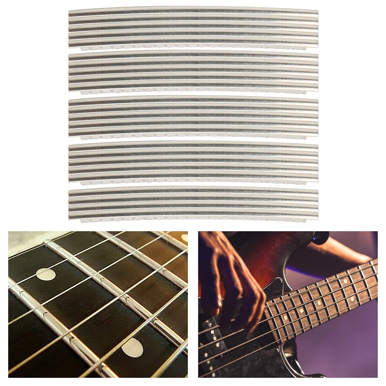 24 Sztuk Zestaw Drutów Progowych Gitary ze Stali Nierdzewnej 2.7mm Drut Próg Gitarowy Rolka Części do Gitary Elektrycznej dla Fender Gibson Akcesoria Zamienne