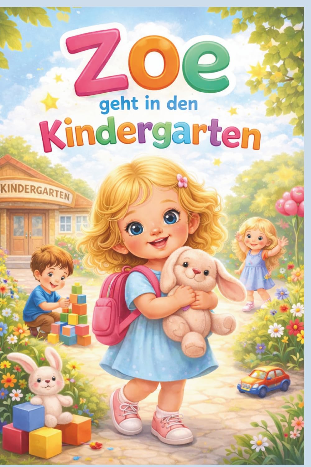 Zoe geht in den Kindergarten: Ein Buch über Mut| liebevolle Geschichte über Trennung| Mutmachgeschichte| Geschichte über den ersten Kindergartentag| ... Schritte| Bilderbuch| Mitmachbuch| Ausmalbild
