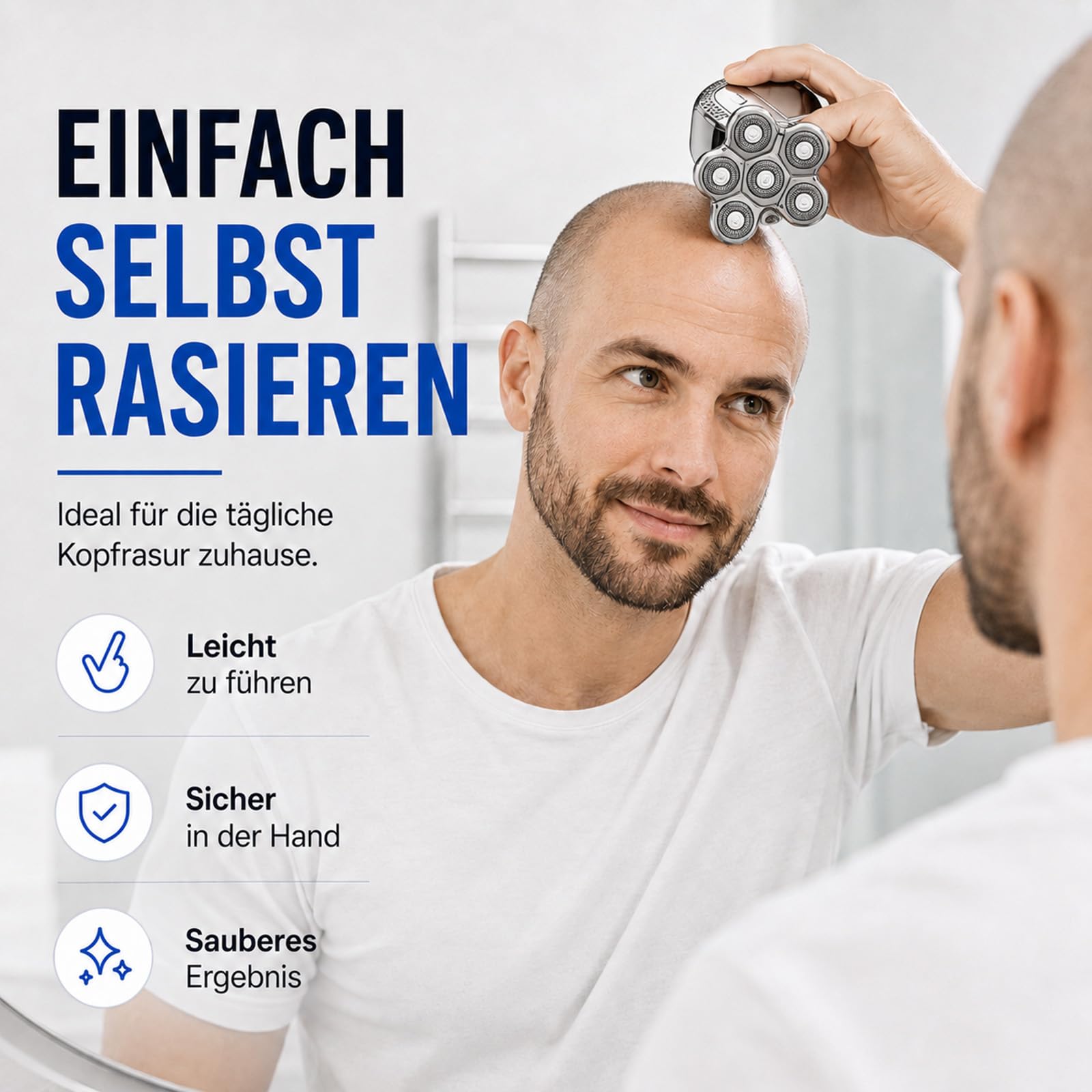 Cacto Intimrasierer Herren, 5D Bodygroomer für Körperpflege, Nass & Trocken