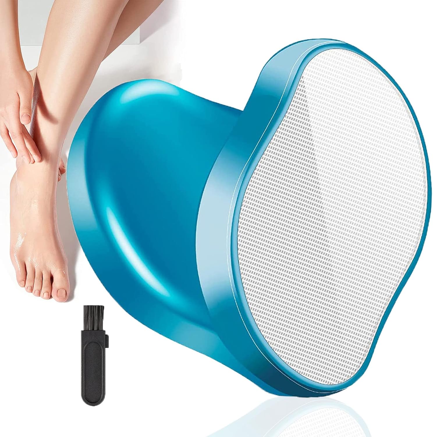 EmaxDesign Crystal Hair Eraser – Painless Nano Technology Hair Removal for Arms, Legs, and Back – Reusable Skin Exfoliator Tool with Cleaning Brush EmaxDesign Crystal Hair Eraser – Painless Nano Technology Hair Removal for Arms, Legs, and Back – Reusable Skin Exfoliator Tool with Cleaning Brush