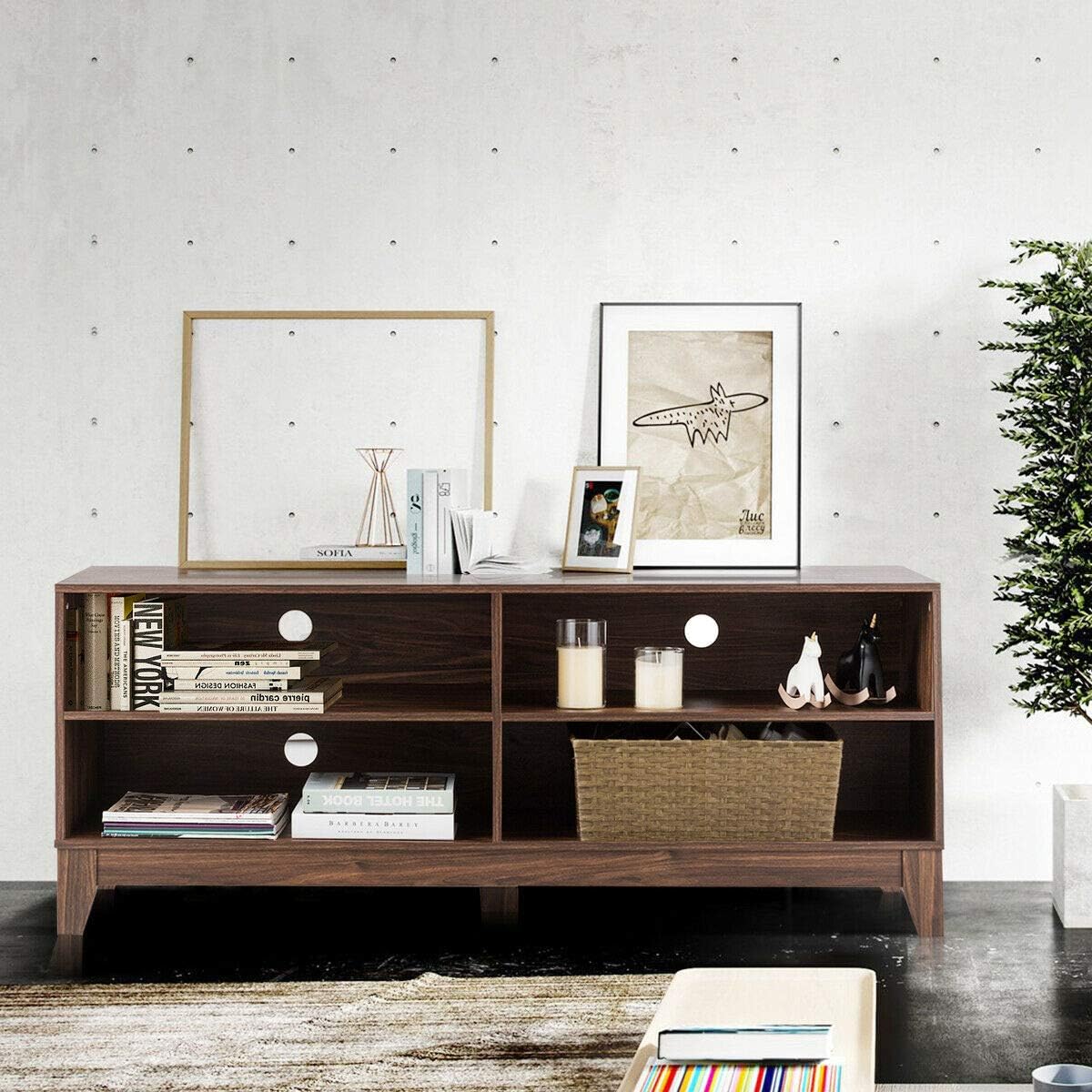 Graphic illustrating key features: Chic Elegant Design, Stable & Durable, Heavy-Duty Structure, and Easy Assembly.