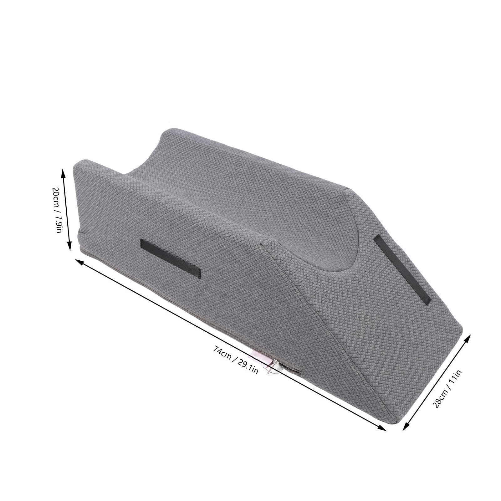 Almohada para Elevación de Piernas, Cuña de Soporte Ergonómica para Comodidad Posquirúrgica y de Recuperación, Espuma Viscoelástica Suave de 28 X 11 X 7,9 Pulgadas con Funda Extraíble