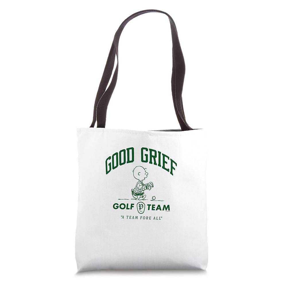 【GOOD GRIEF!】CANVAS SHOPPERS BAG Amazon.com: Peanuts - Good Grief Golf Team Tote Bag