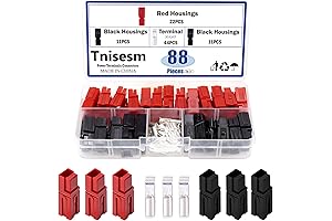 Tnisesm 30A Powerpole Connectors - Dependable Battery Connectors for Solar Power Systems