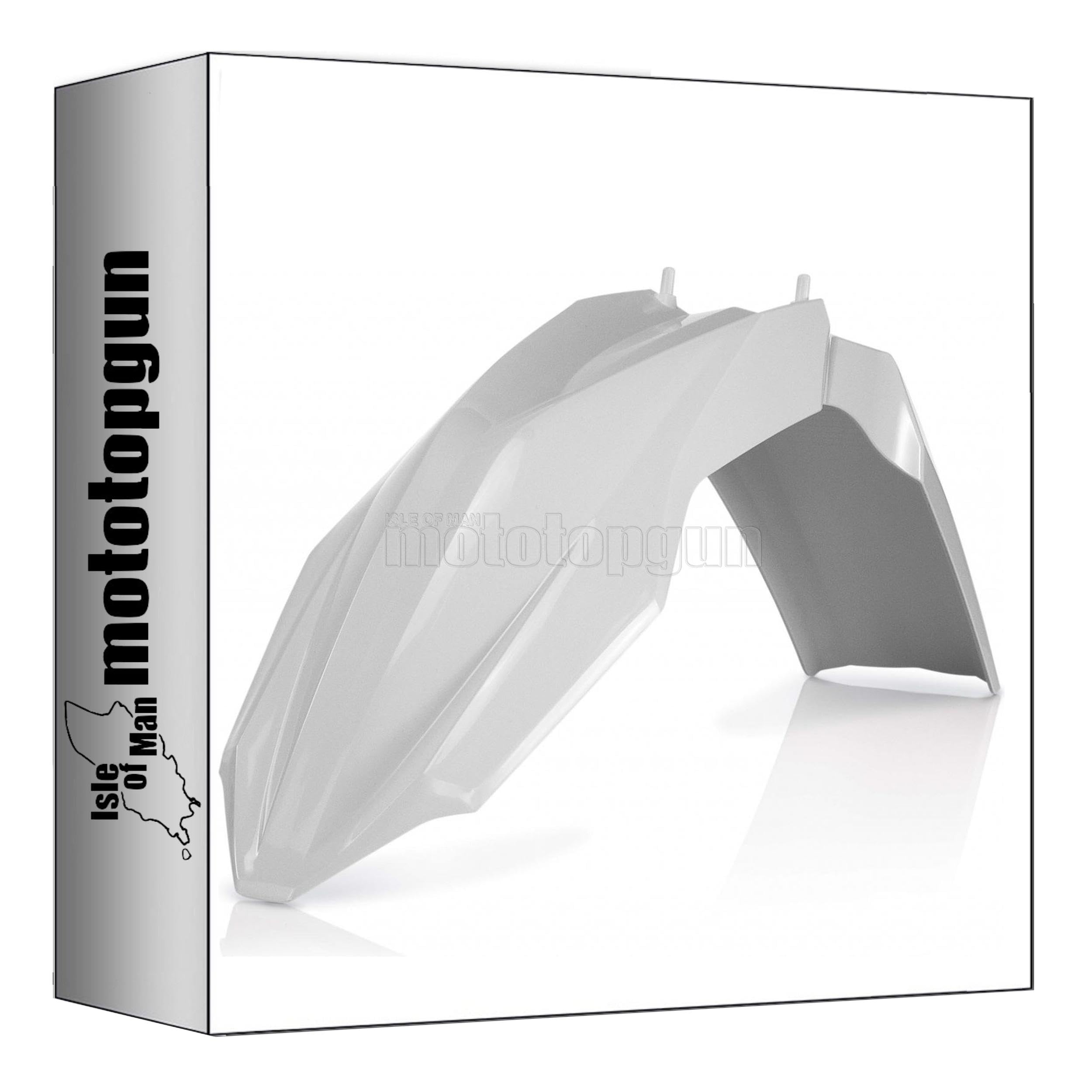 Plastique cassé ? Garde-boue avant Acerbis blanc pour Husaberg TE 300 - 3
