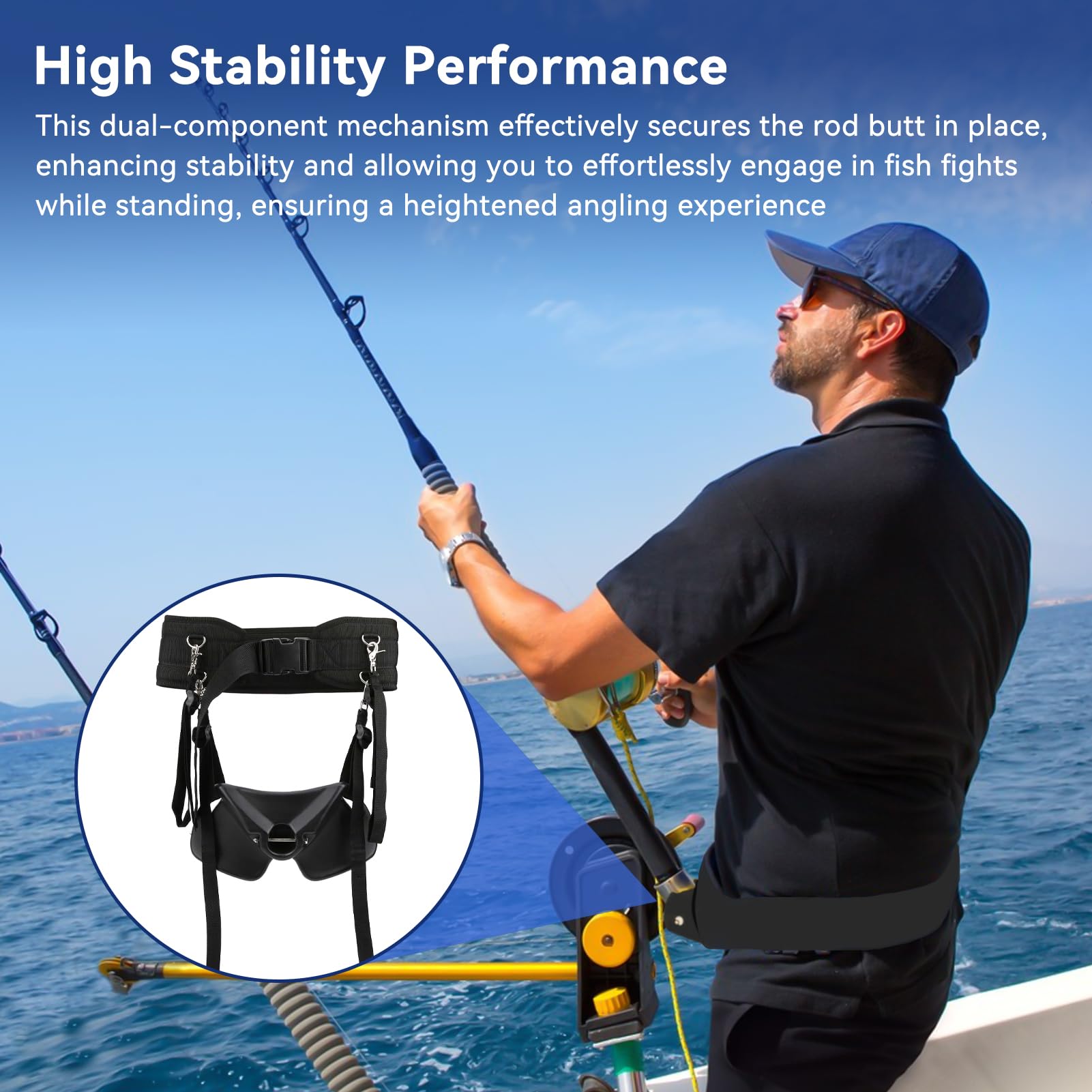 Stand Up Best Fish Fighting Belt Offshore Fishing Belt Harness