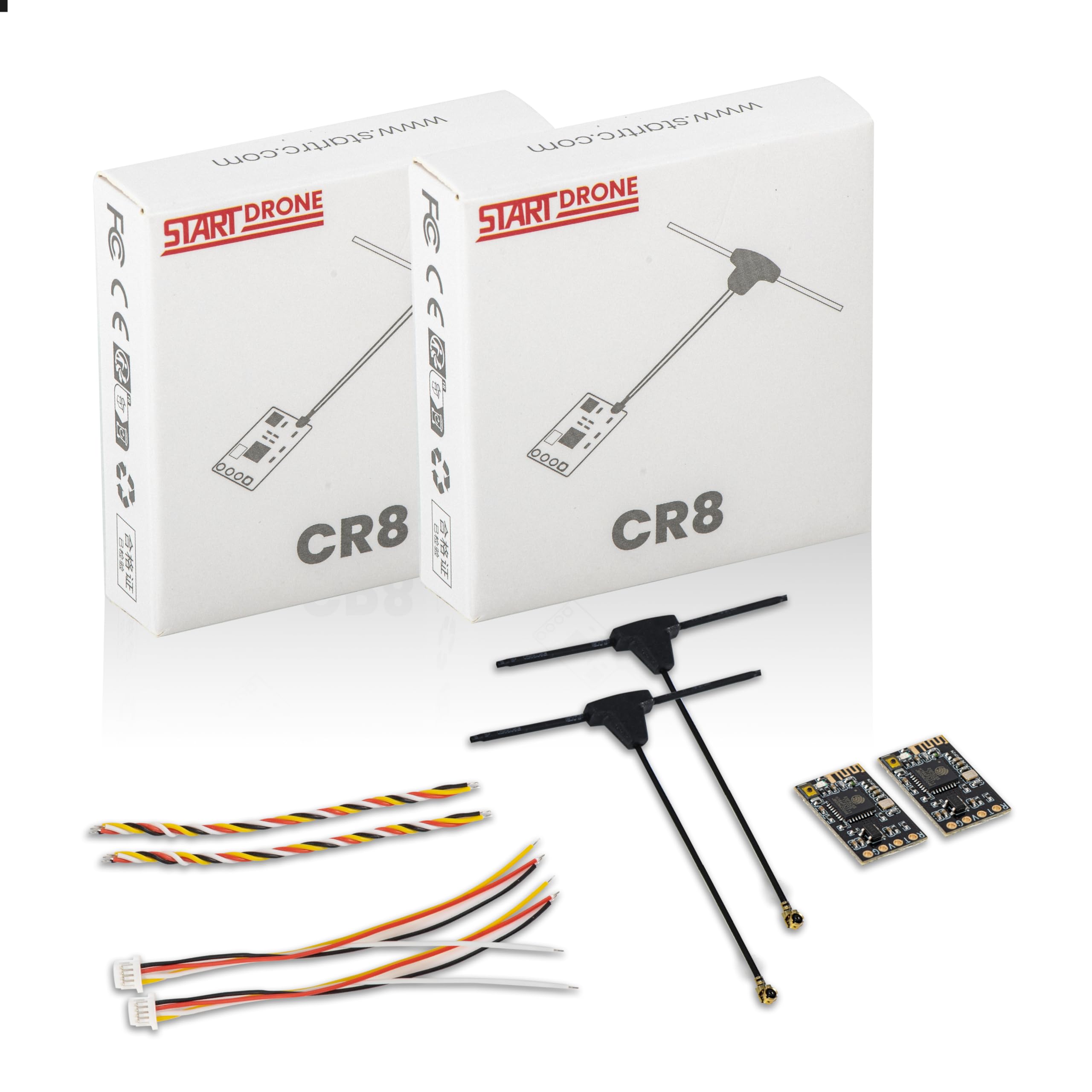 Nano récepteur ExpressLRS 2,4 GHz avec antenne T pour émetteur ELRS FPV, idéal pour drone FPV/Tiny Whoop/avion RC à aile fixe