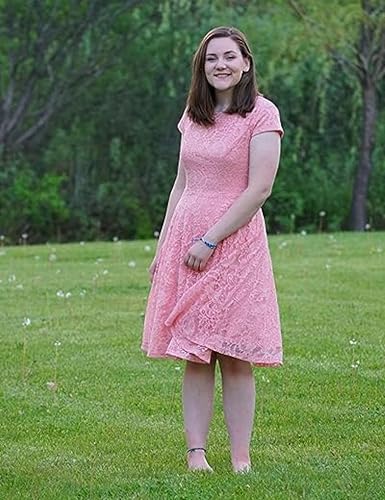 Miniatura 5 de MUADRESS - Vestido de encaje para mujer, para cóctel, boda y fiesta