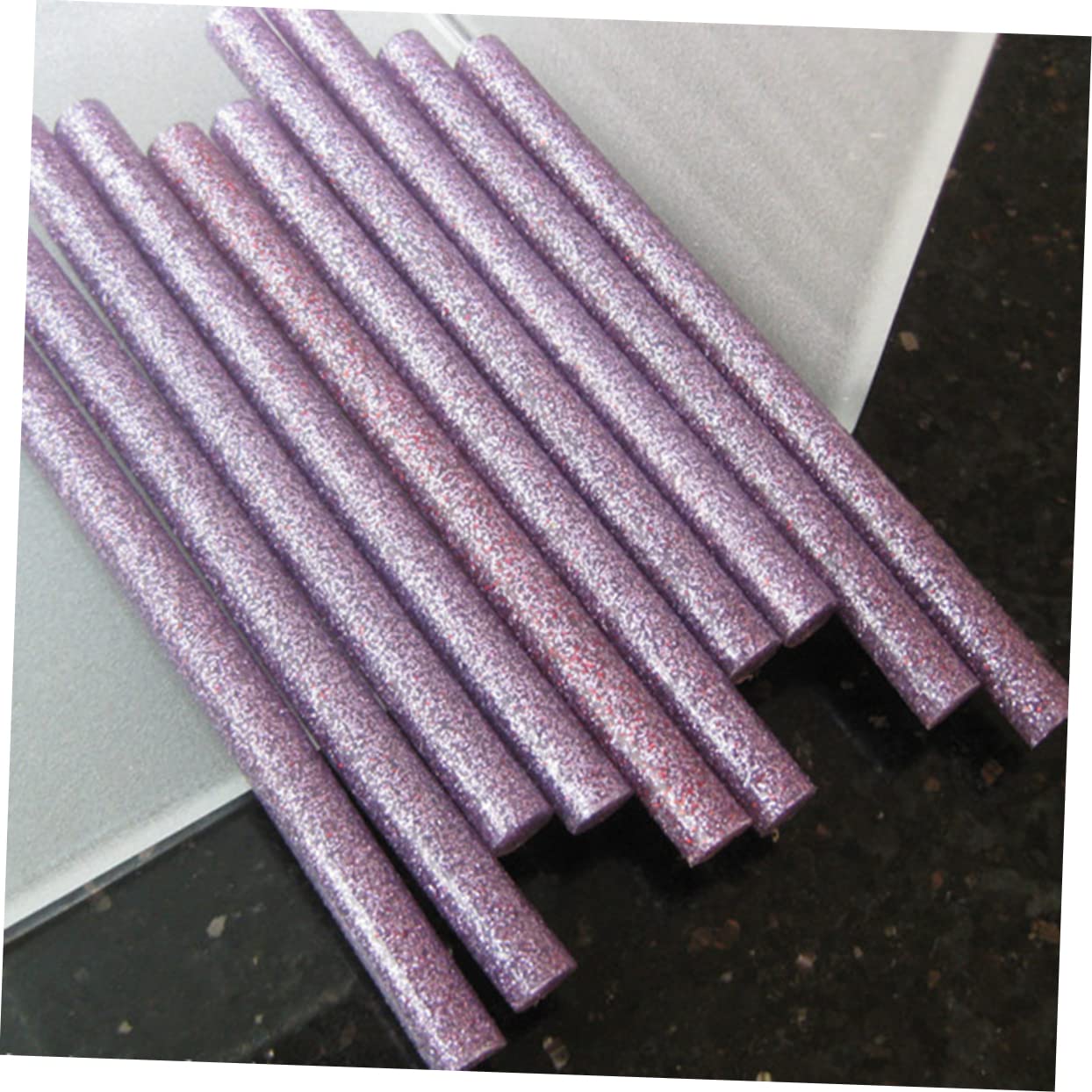 Cabilock 100Pcs Colorful Glitter Hot Glue Sticks for Crafting DIY Projects and Repairs Strong Adhesive for Home Office School