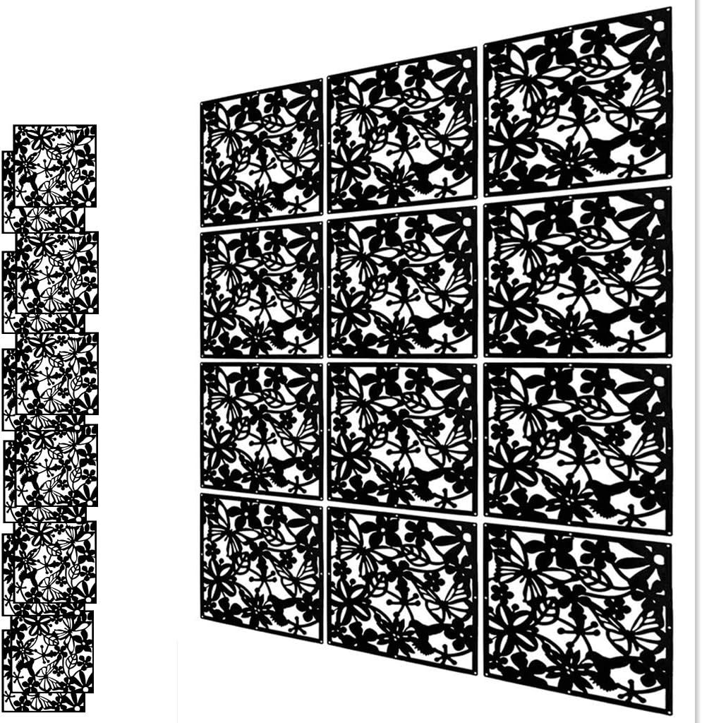 YUHANOER 12pcs DIY PVC Room Divider, Hanging Wall Dividers