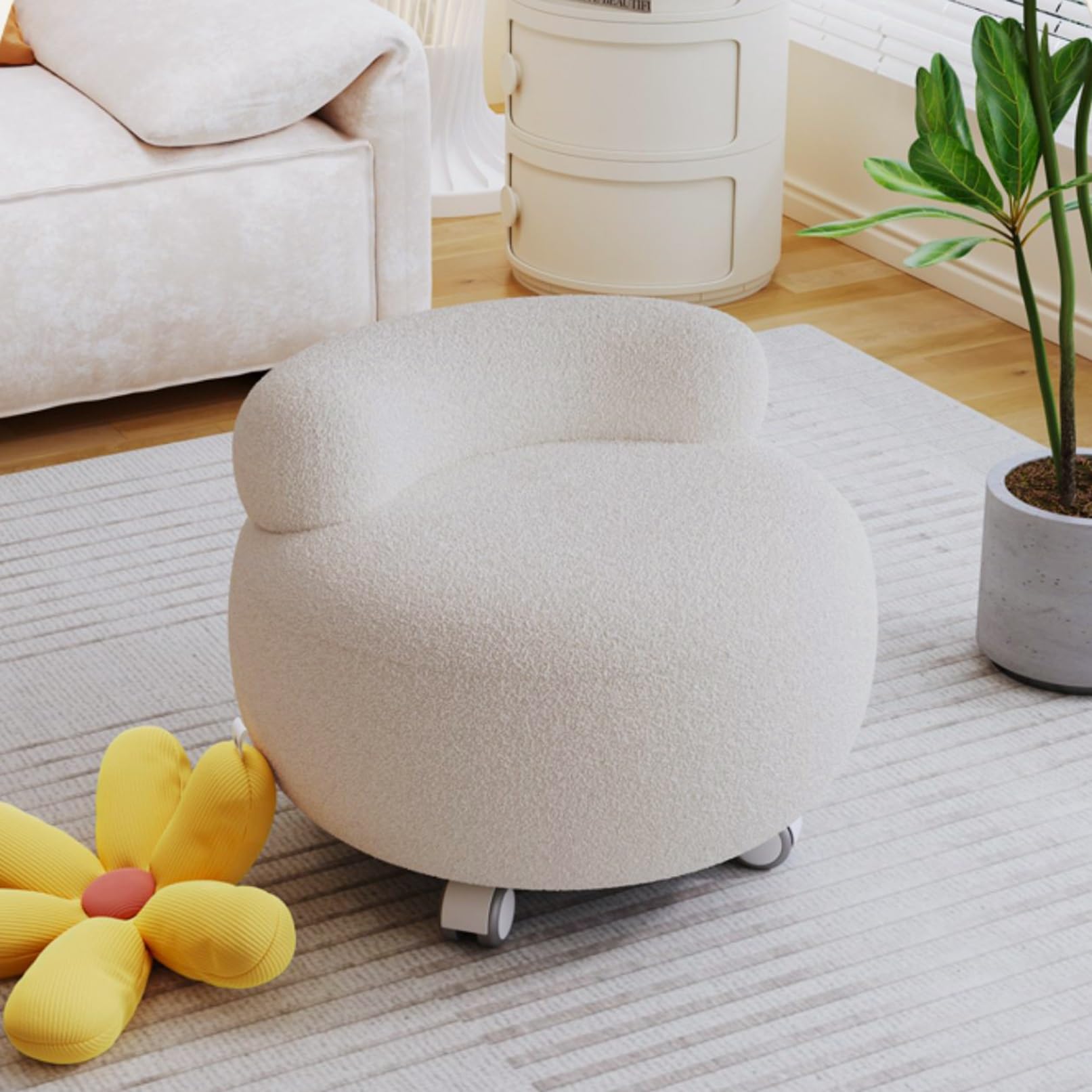 7/4値下げしました！RA SOFA FOOT STOOL Amazon.com: JJPSQHRV Pouf Foot Stool Rolling Ottoman Sofa Chair