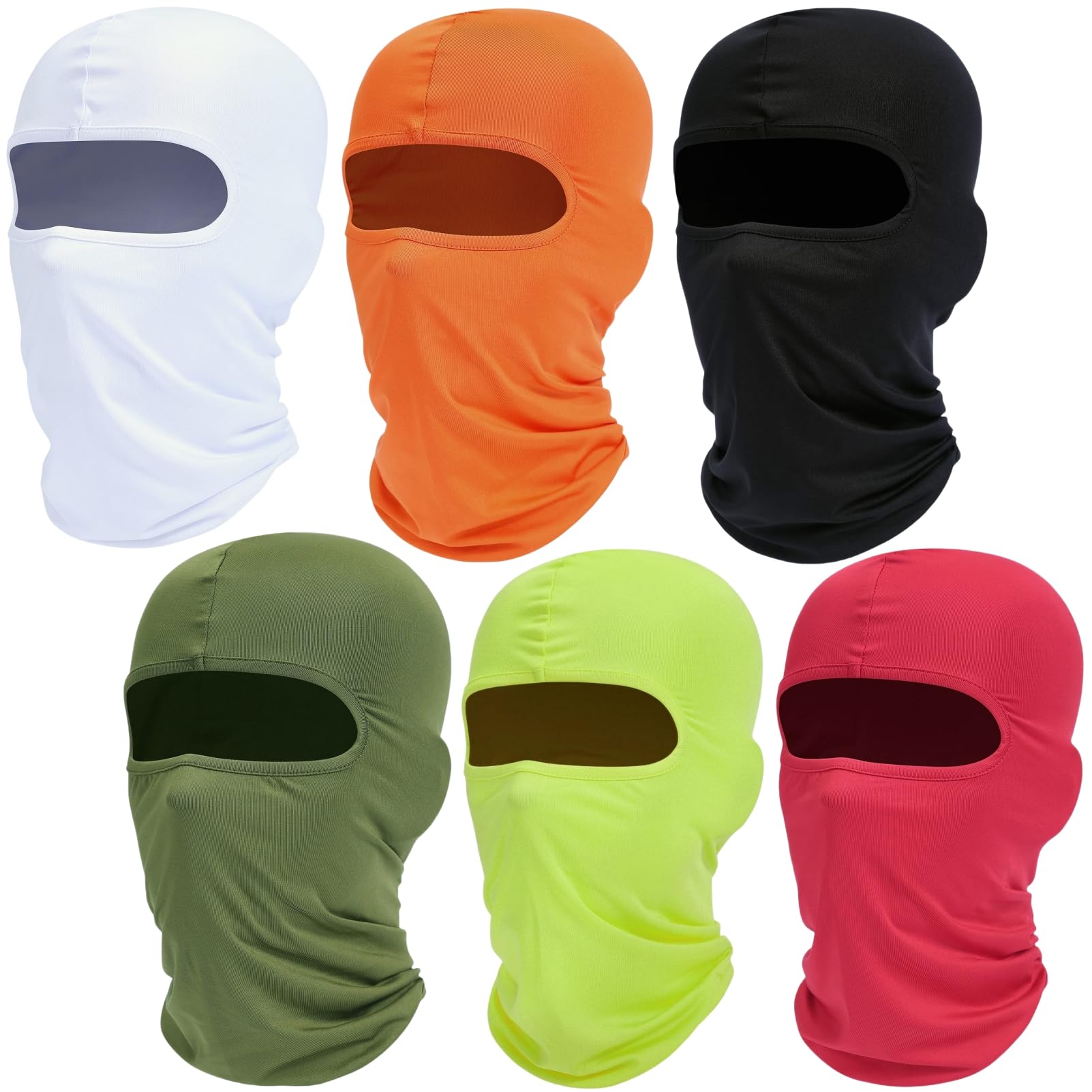 6 Pack Ski Mask Balaclava for Men Women Full Face Cover Mask Pooh Shiesty Masks Sun and Winter