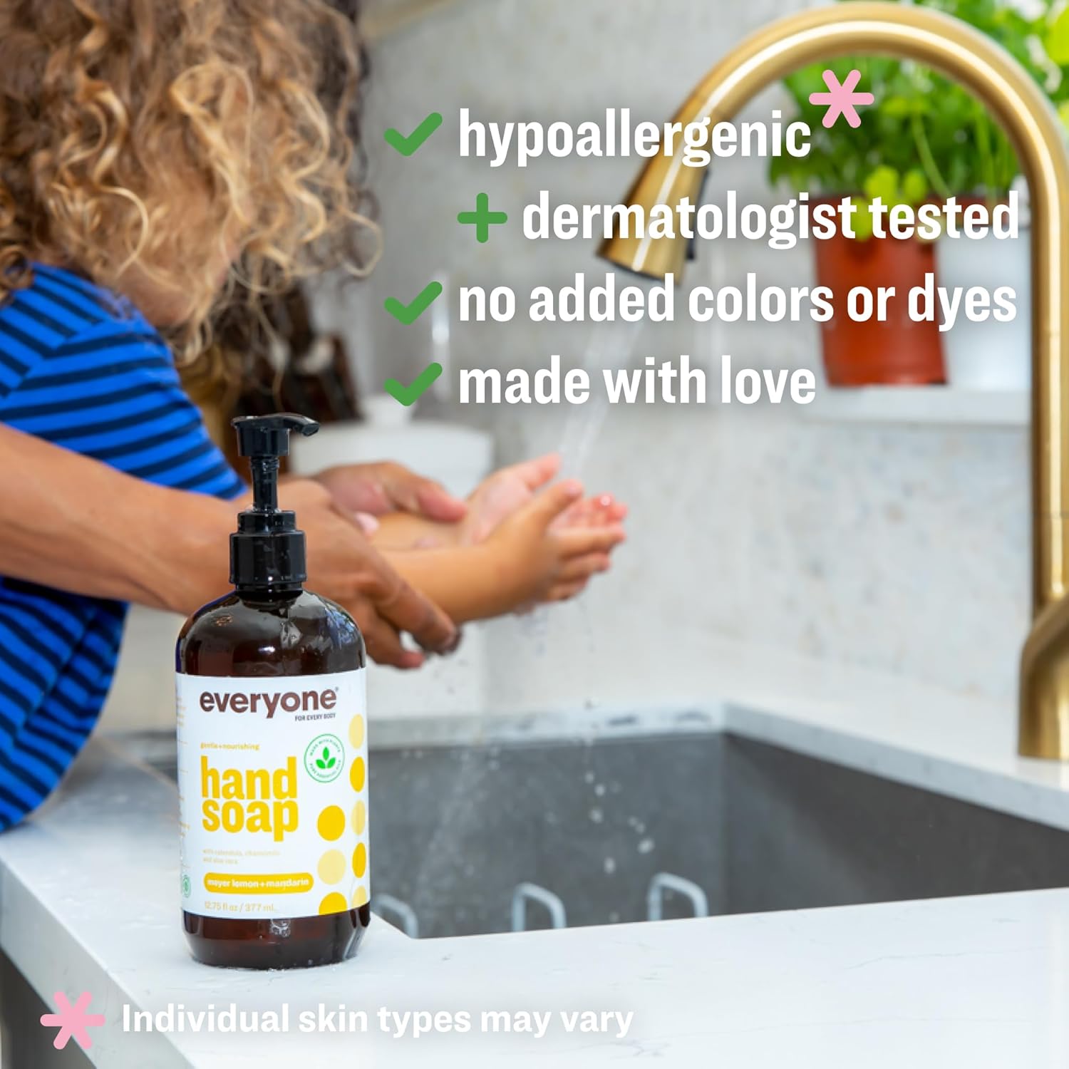 Everyone Liquid Hand Soap, 12.75 Ounce (Pack of 3), Meyer Lemon and Mandarin, Plant-Based Cleanser with Pure Essential Oils - Image 4