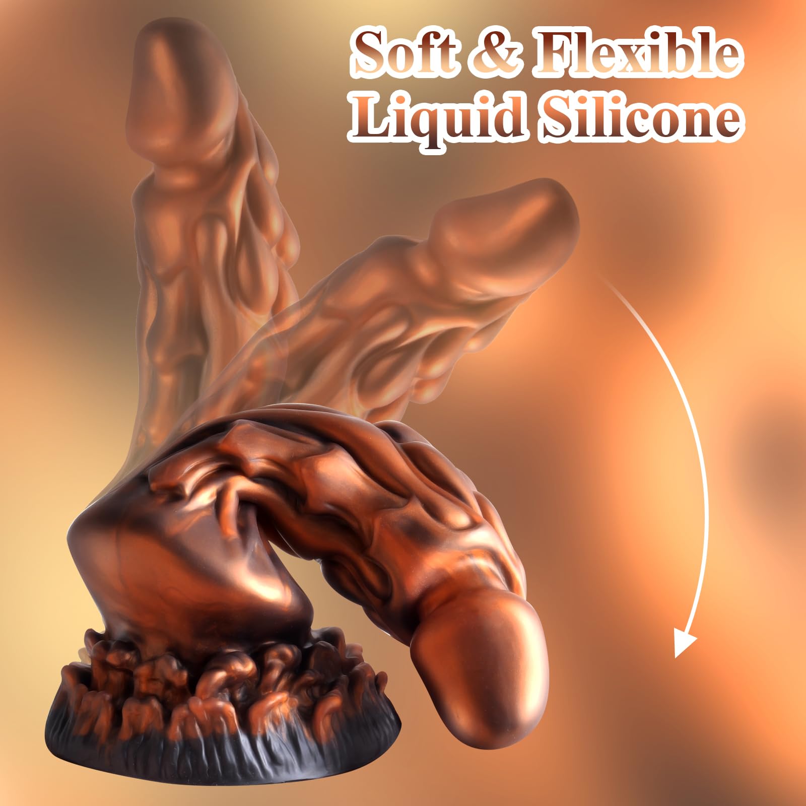 Monster Dragon Dildo, 21 cm, coda realistica in silicone con ventosa forte, giocattolo sessuale per vaginale anale G spot, giocattolo per adulti per donne o uomini