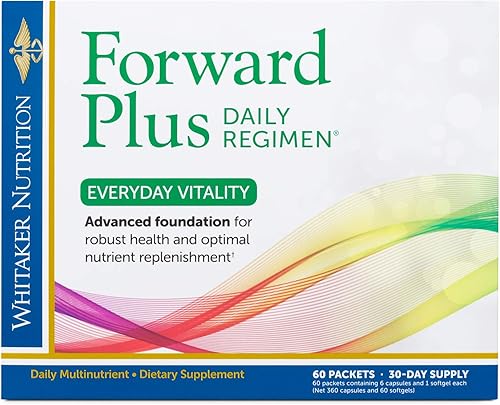 Dr. Whitaker's Forward Plus Daily Régimen - Suplemento multivitamínico integral que apoya la energía, fuerza, vitalidad y resistencia óptimas - 60