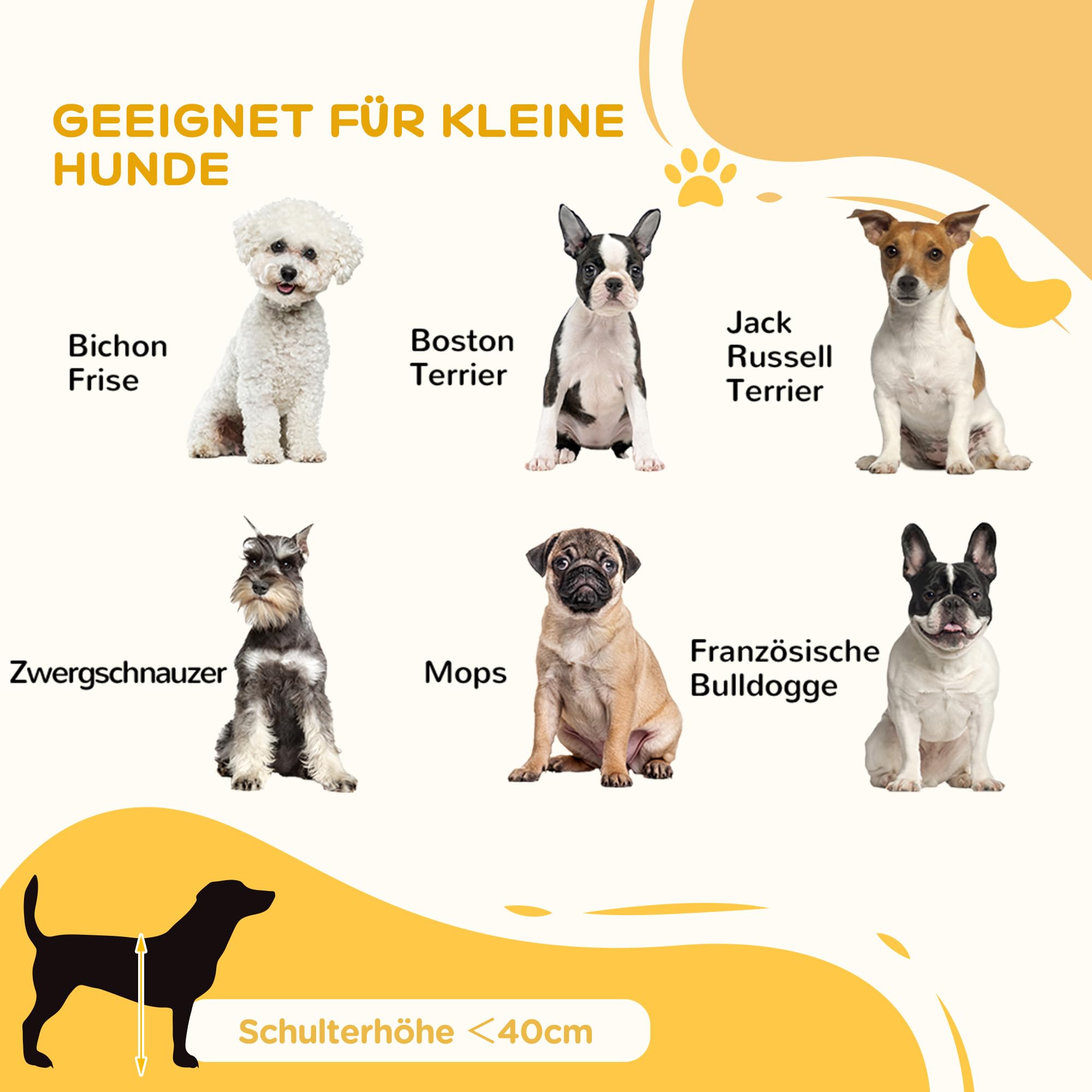 PawHut Absperrgitter Hund, Ausziehbar Freistehendes Schutzgitter mit 3 Paneelen, 56 x 71-190 cm Holz Hundegitter für Treppen, Türen, Küche, Kamin, Treppengitter für kleine Hunde, Weiß
