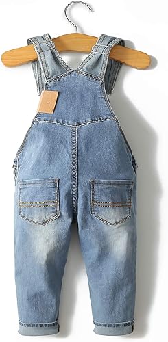 Miniatura 2 de KIDSCOOL SPACE Bebé Niño 2 Botones Correas Ajustables Moda Jean General