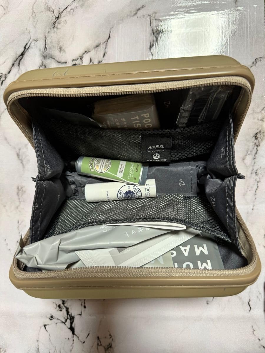 新品★JAL ビジネスクラス アメニティ ゼロハリ　二点セットで