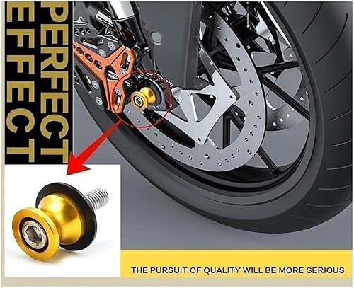 Miniatura 4 de LUSIGA for Kawasaki H2R 2015-2021 Motorcycle Accessories Swingarm Spools Stand Screws Slider 8MM Fall Protection