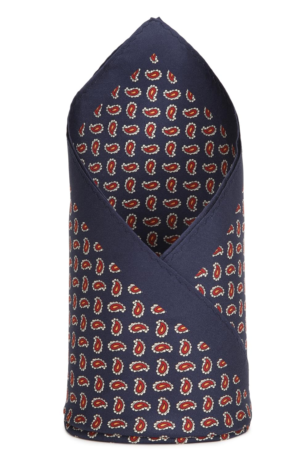 Men Acrylic Navy Casual Style Scarf And Pocket Square,Free Size,Blue-image-42