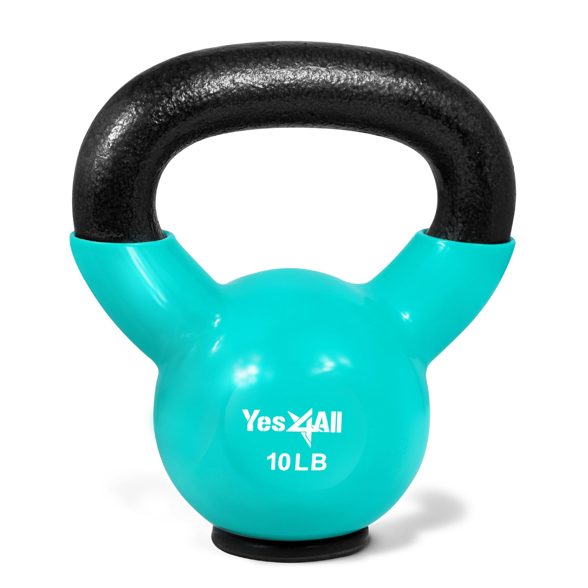Yes4All Kettlebells Rubber Base, Kettlebell Set for Women, Strength Training Kettlebells Weights (10-65 lbs)