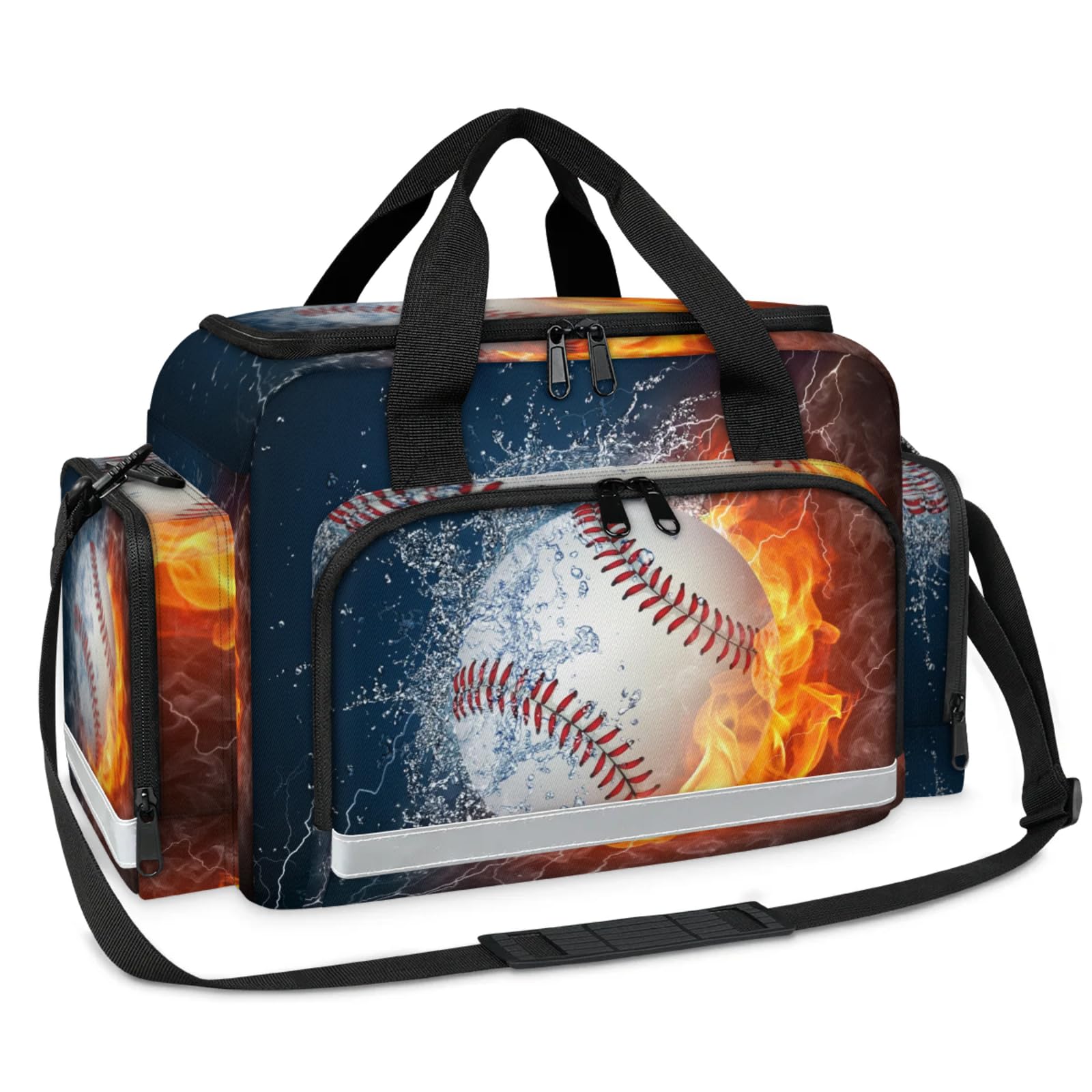 GzLeyigou First Aid Bags Empty, Baseball Ball In Fire And Water Emergency Bag First Aid Kit Multiple Compartment Kit Carrier On Call Trauma Bag For Paramedics Emergency Medical Supplies Kit