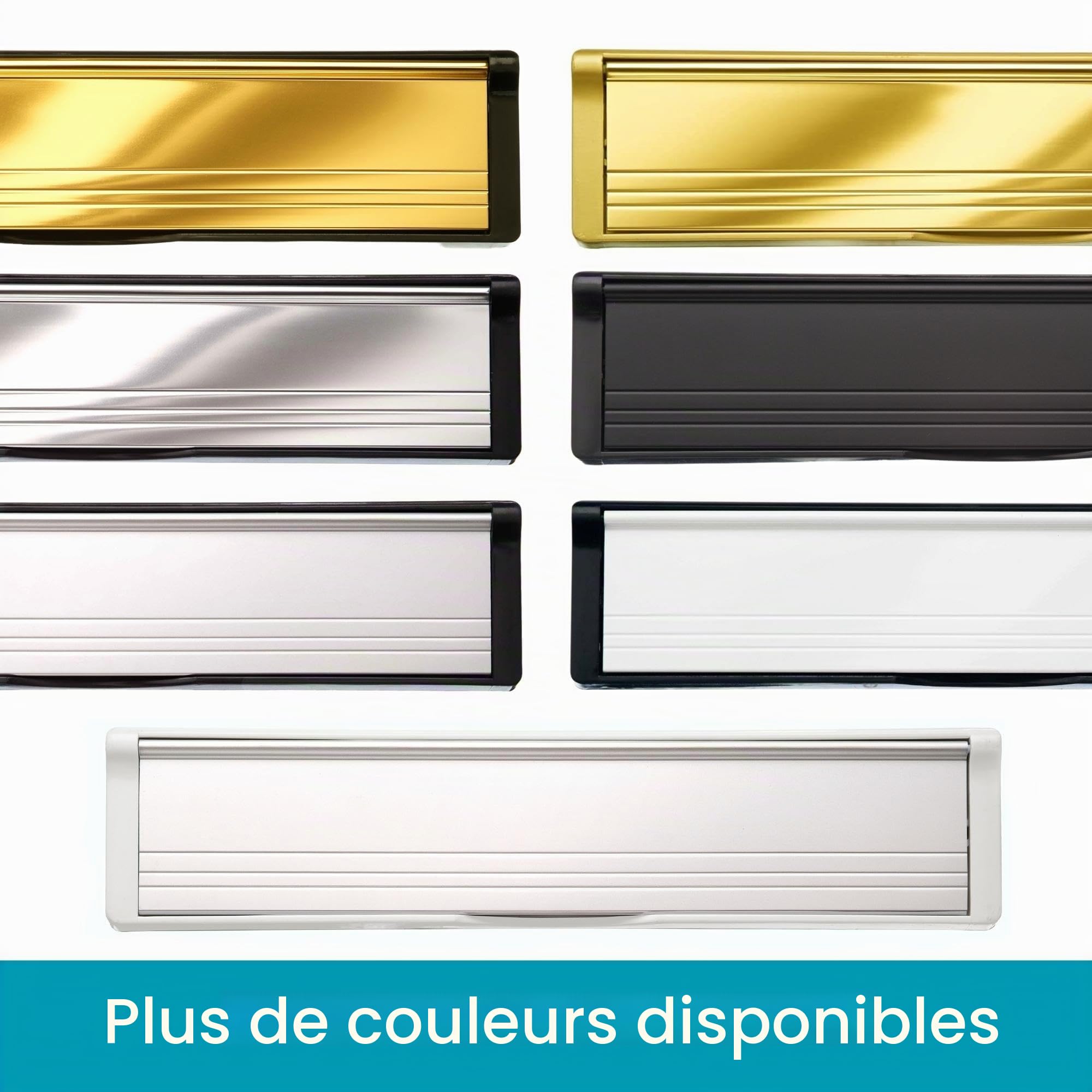 Keypak Boîte aux Lettres avec Porte à Manches de 30,6 cm – Rabat Anti-claquement et Boudin de Porte pour Portes en uPVC, Composite et Bois de 40 à 80 mm (Blanc)