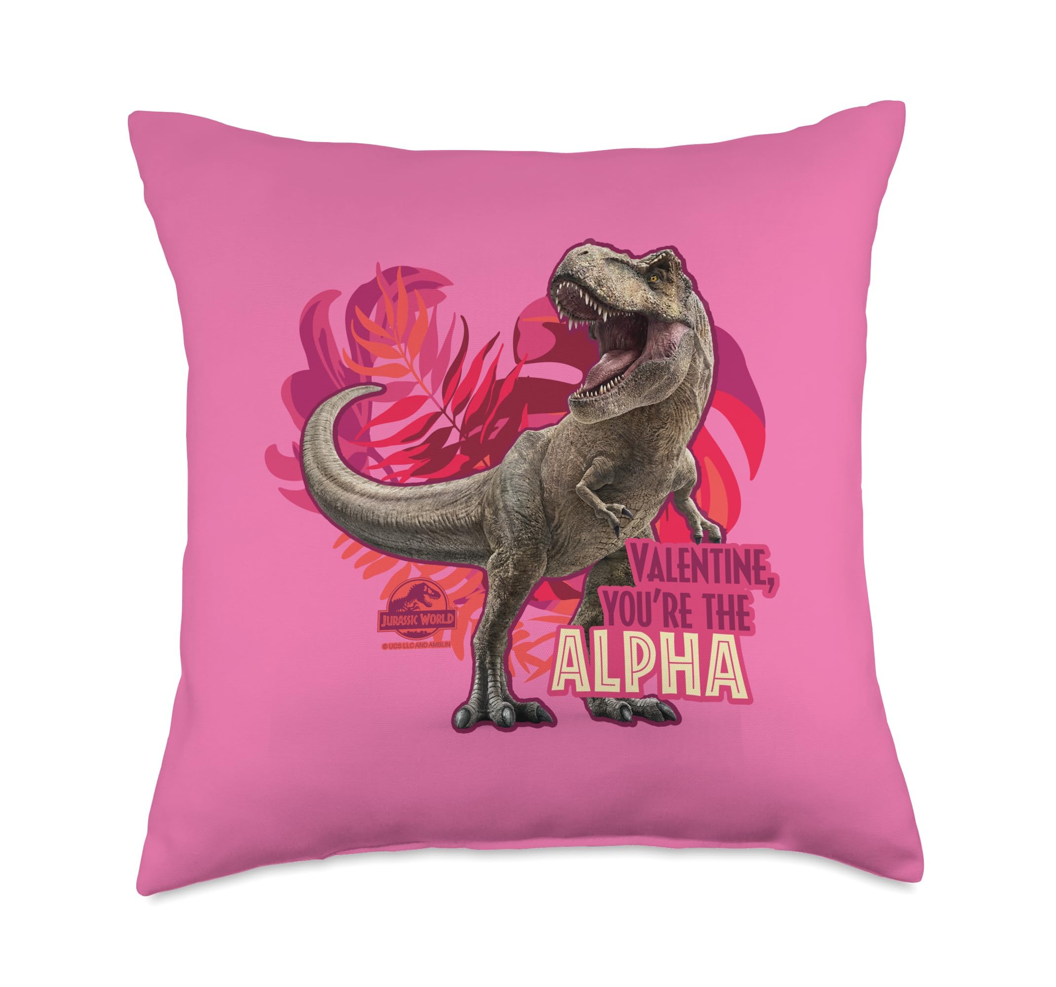 Coussin Jurassic World T-Rex Alpha pour décoration salon geek et branché