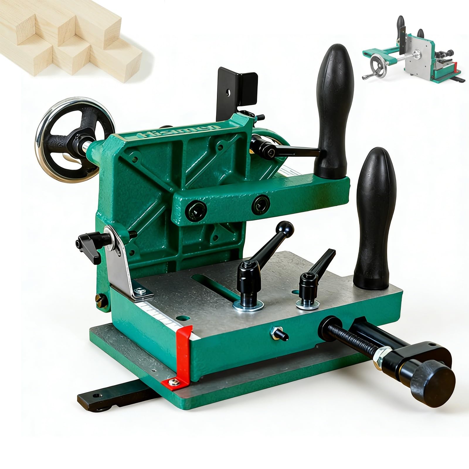 JXYQ Woodworking Tenoning Machine, Tenon Jig for Table Saw, Heavy Duty Tenoning Jig for Table Saws Dedicated Tenon Clamping Tool, for Precision Mortise Processing