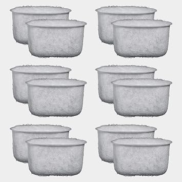 12 Pack of Braun Coffee maker Replacement Charcoal Water Filter for Braun Coffee Maker BRSC004,BrewSense Drip model KF7175, KF6050