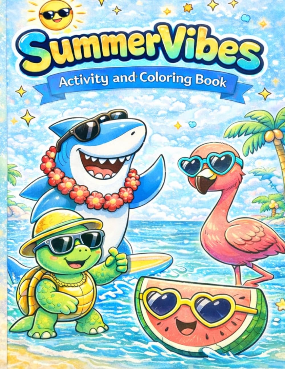 Summer Vibes: Color and Activity Book